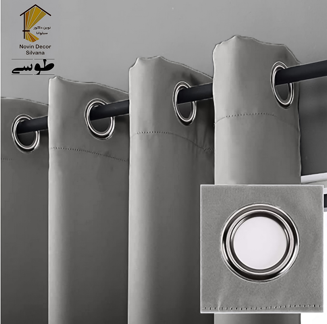 پرده نوین دکور سیلوانا مدل کتان NY31 سایز 280x140 سانتی‌متر