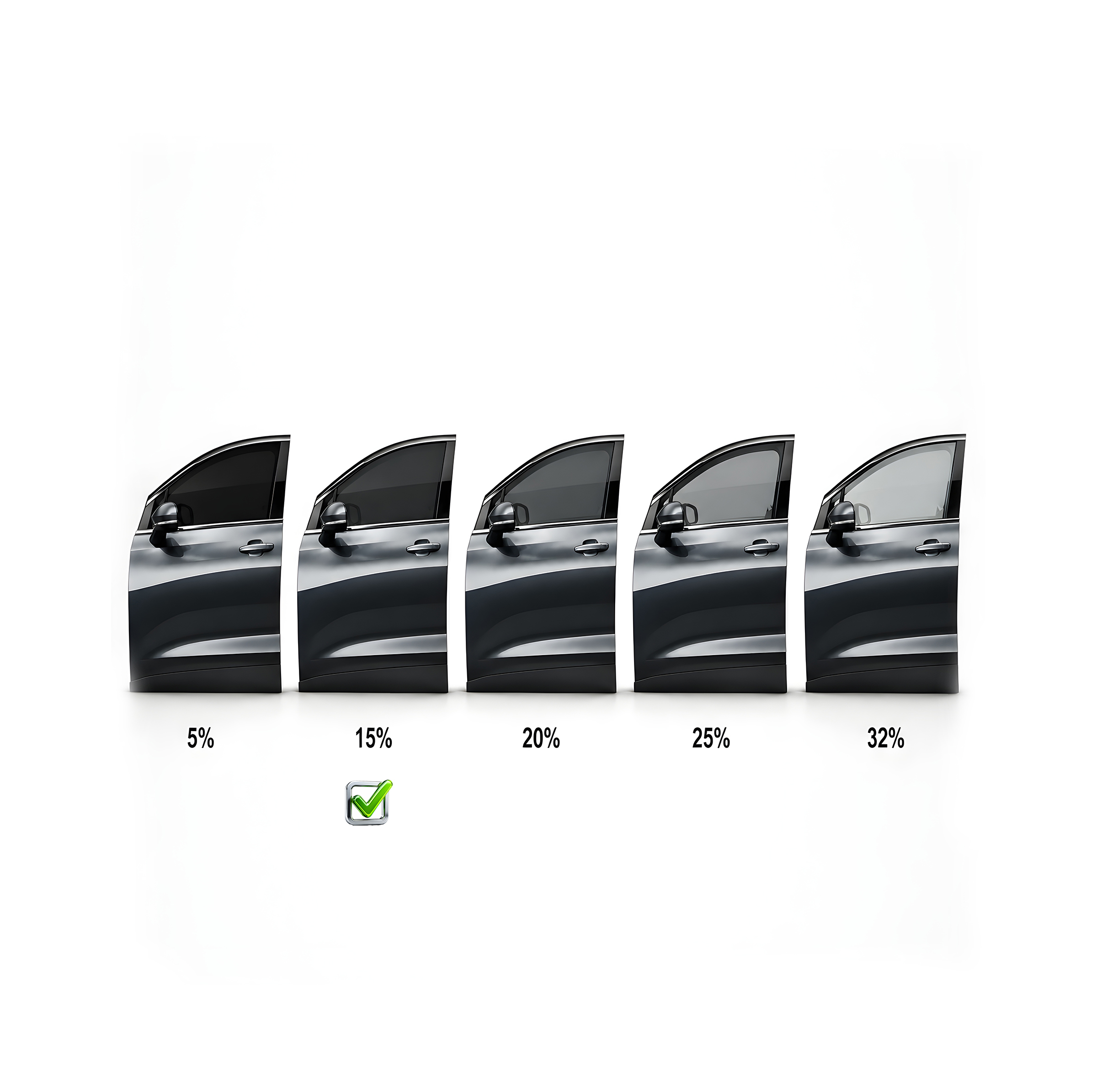 برچسب دودی شیشه خودرو کلاو مدل ضد خش 15 درصد آنتی یووی یک لایه کد claw-tat-15-1 رول 4 متری