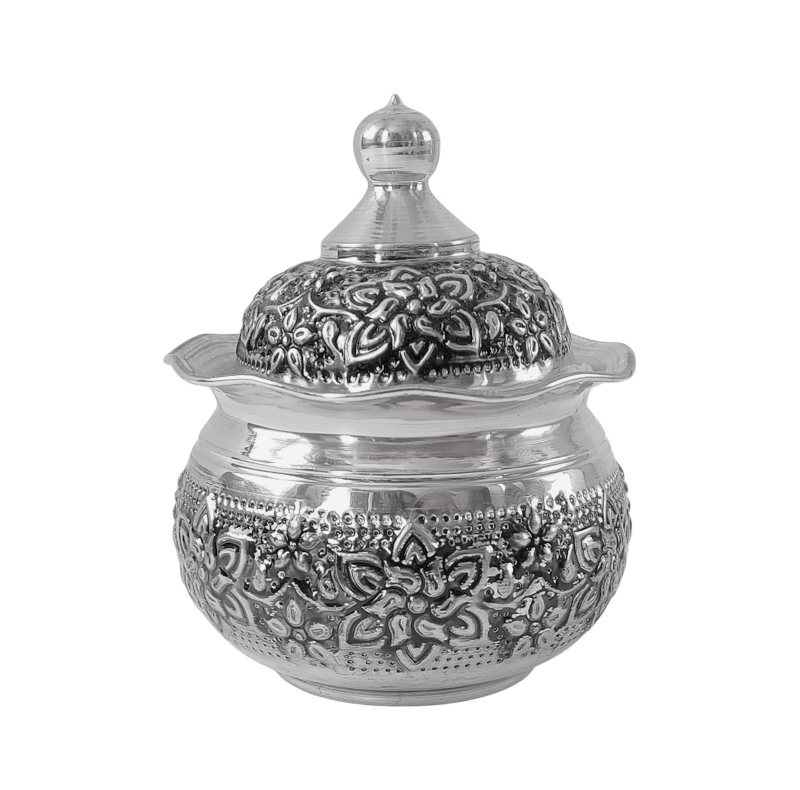 قندان مسی مدل قلم زنی کد ZH445