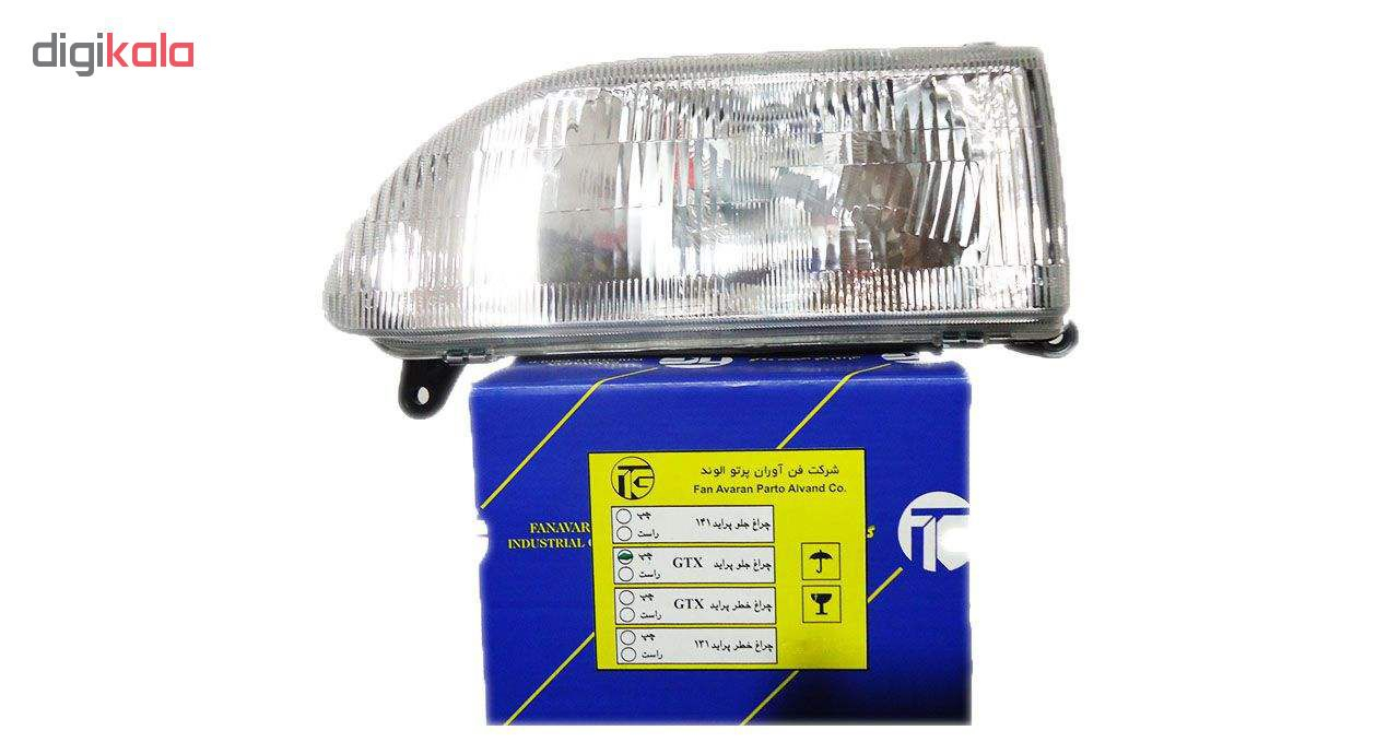 چراغ جلو و راهنما فن آوران پرتو الوند مدل 5964 مناسب برای پراید صبا بسته 4عددی