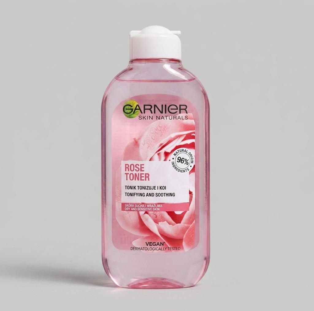 تونر پاک کننده صورت گارنیه مدل Rose Toner حجم 200 میلی لیتر