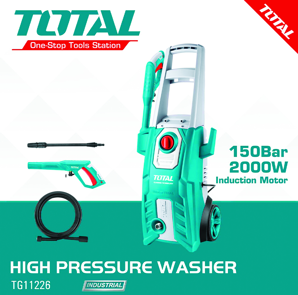 کارواش دینامی 150 بار 2000 وات توتال مدل TGT11226