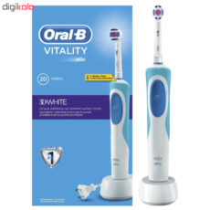 مسواک برقی اورال-بی مدل Vitality D12.513w 3D Whiteبه همراه سری مسواک برقی اورال-بی مدل EB17s Sensitive Clean