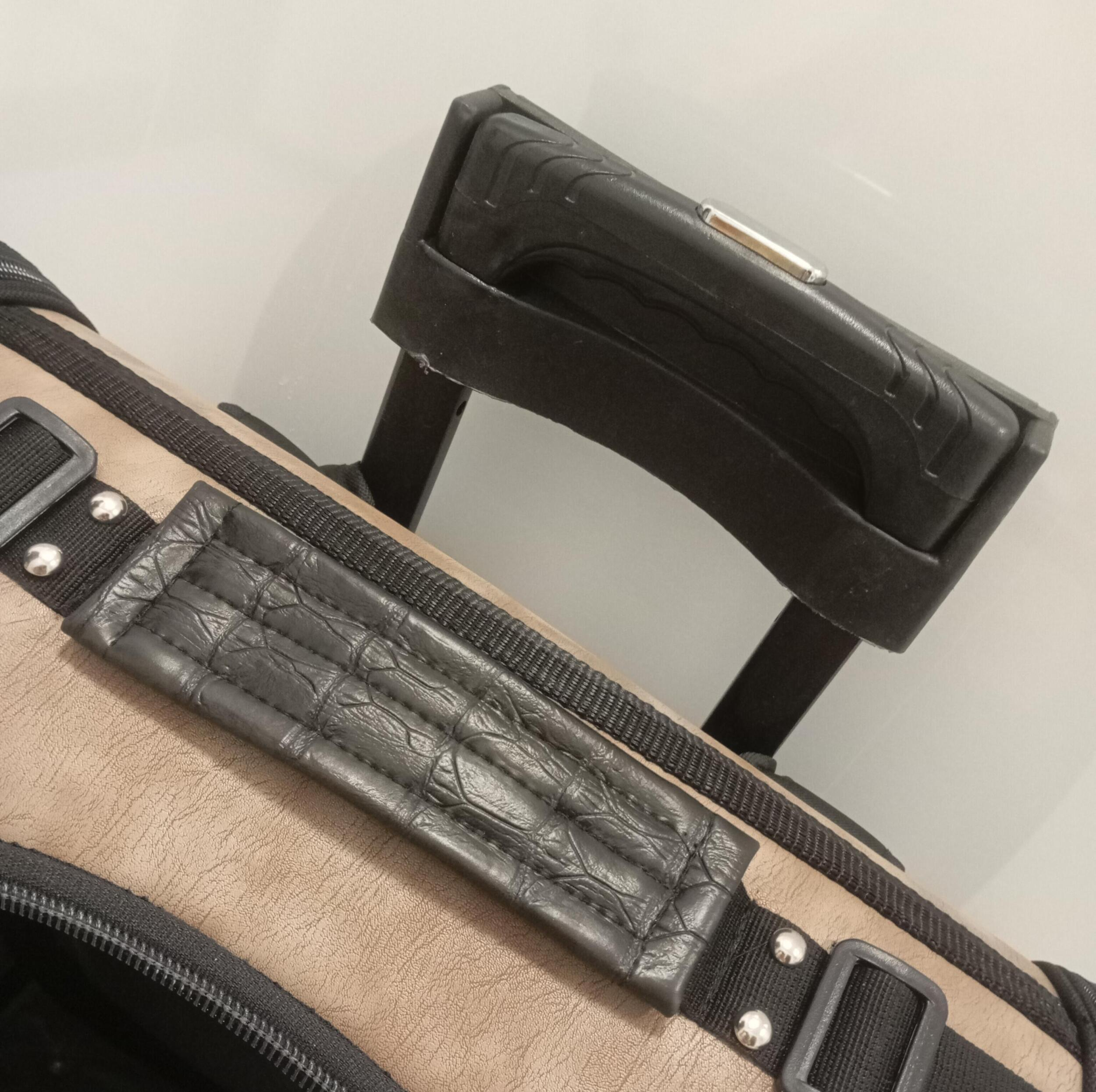 کیف حمل سگ و گربه مدل ترولی چرخدار چرمی