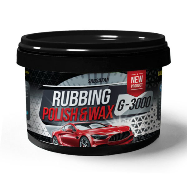 پولیش واکس بدنه خودرو ساب سازان مدل RUBBING-G3000 وزن 500 گرم