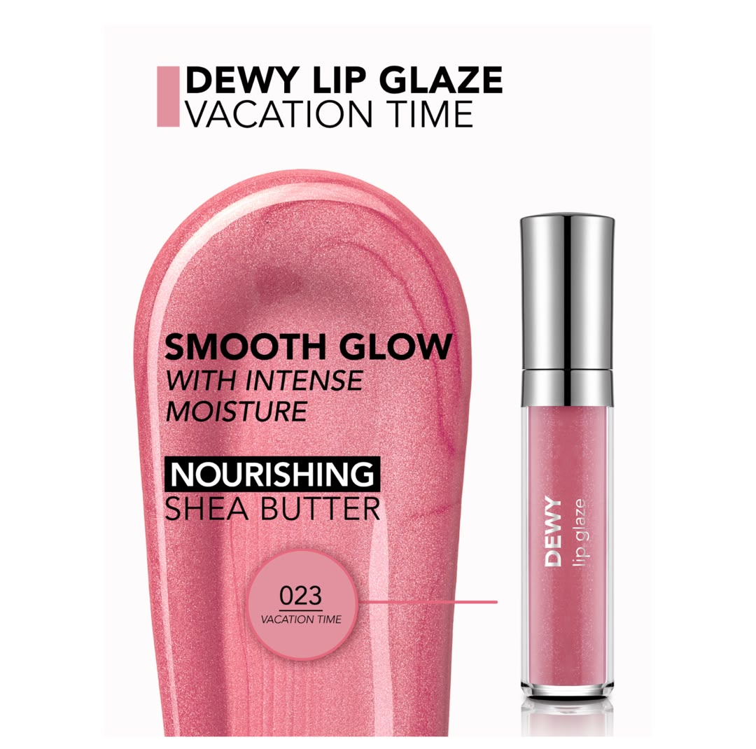 لیپ گلاس براق فلورمار مدل Dewy Glaze شماره 23 رنگ صورتی شاین