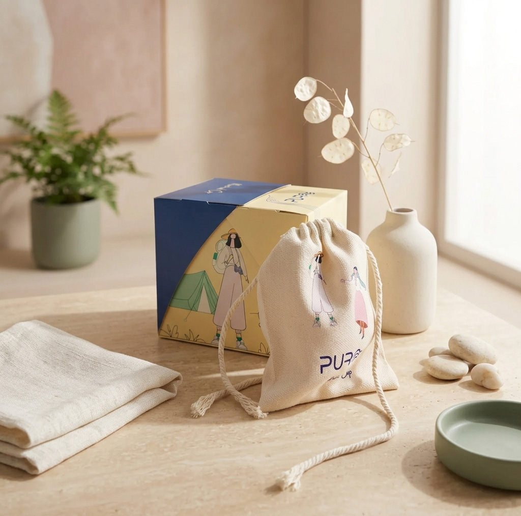 کاپ قاعدگی پیور  مدل حلقه ای سایز 1 به همراه لیوان نگهدارنده