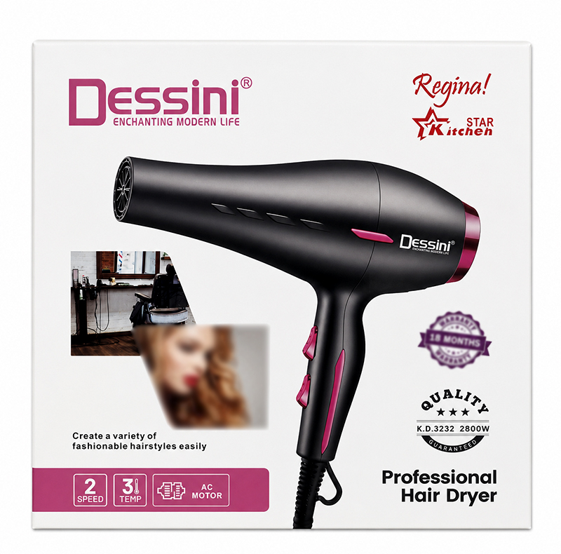 سشوار حرفه ای 2800وات دسینی مدل K.D.3232