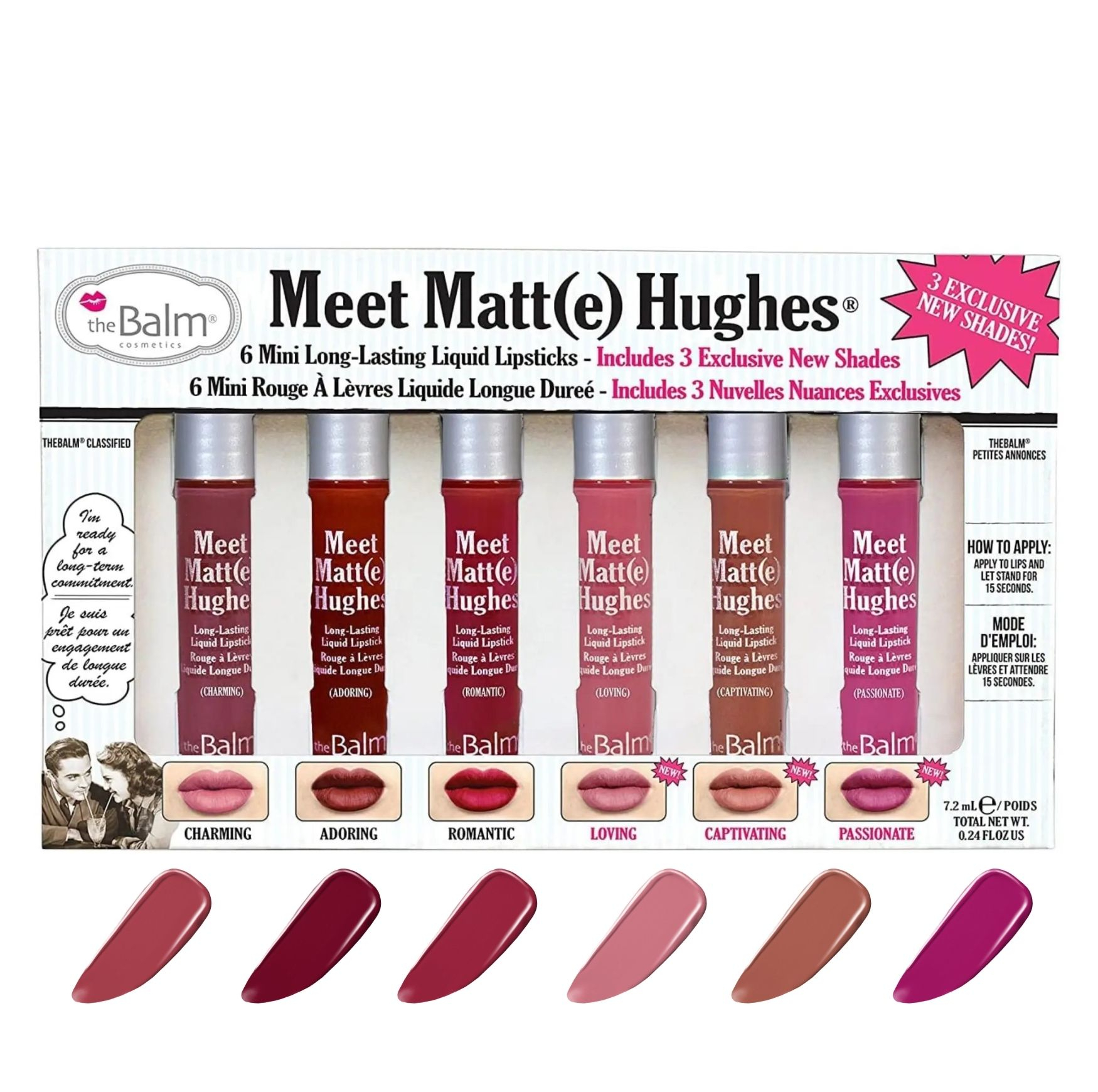 رژ لب مایع مات دبالم مدل 3 Exclusive مجموعه 6 عددی