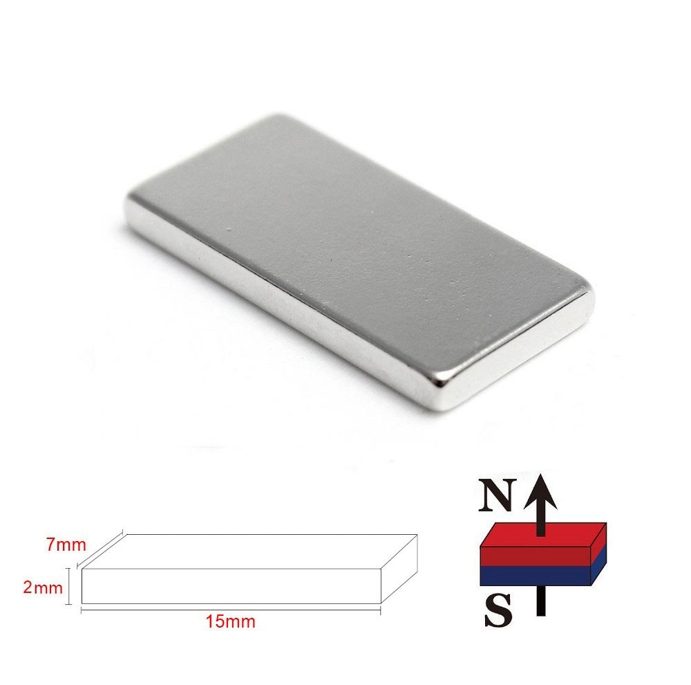 آهن ربا مدل نئودیمیوم بلوک کد B15x7x2mm بسته 20 عددی