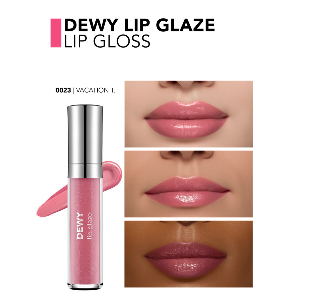 لیپ گلاس براق فلورمار مدل Dewy Glaze شماره 23 رنگ صورتی شاین