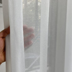 پرده مدل پانچ حریر شاین ساده سایز 150x280 سانتیمتر
