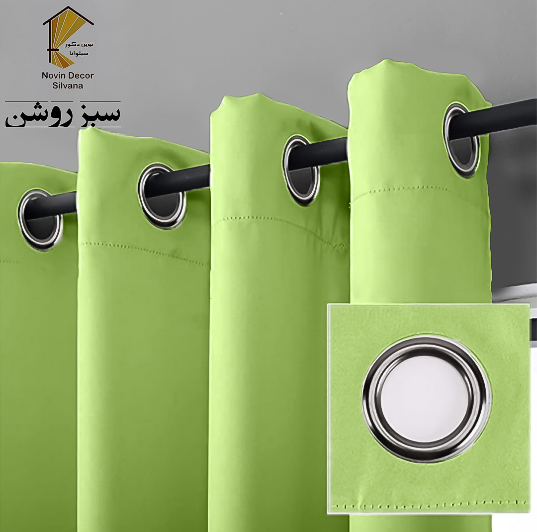 پرده نوین دکور سیلوانا مدل کتان NY31 سایز 280x140 سانتی‌متر