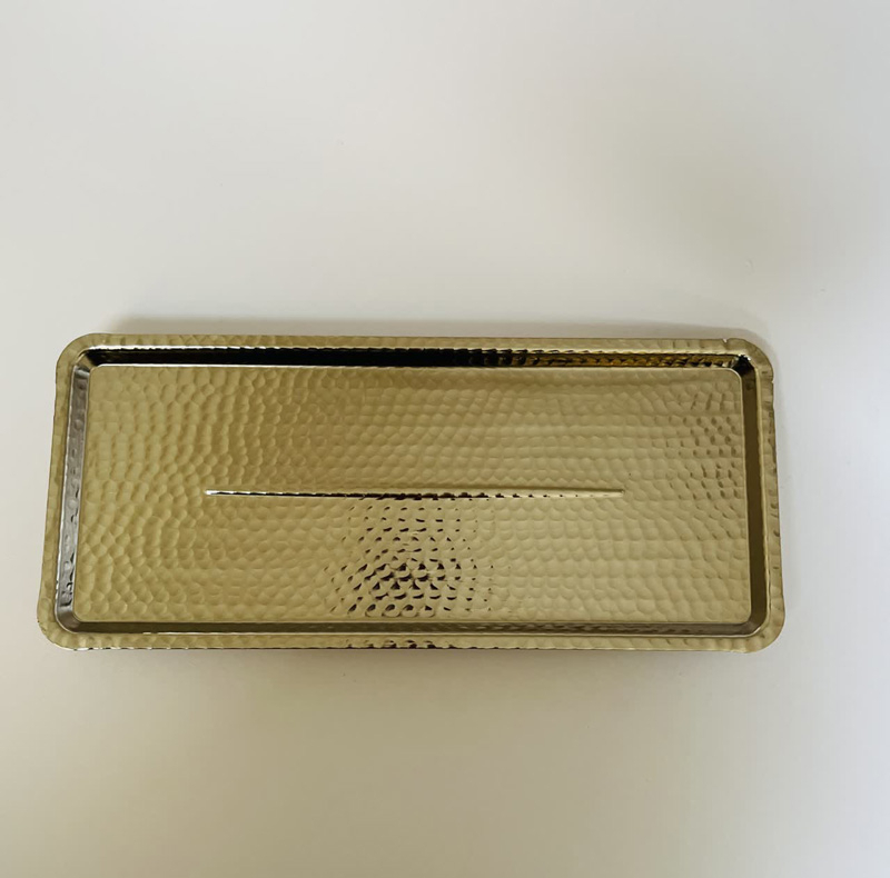 رولت خوری مسی مدل مستطیلی پایه دار کد ZH424.2