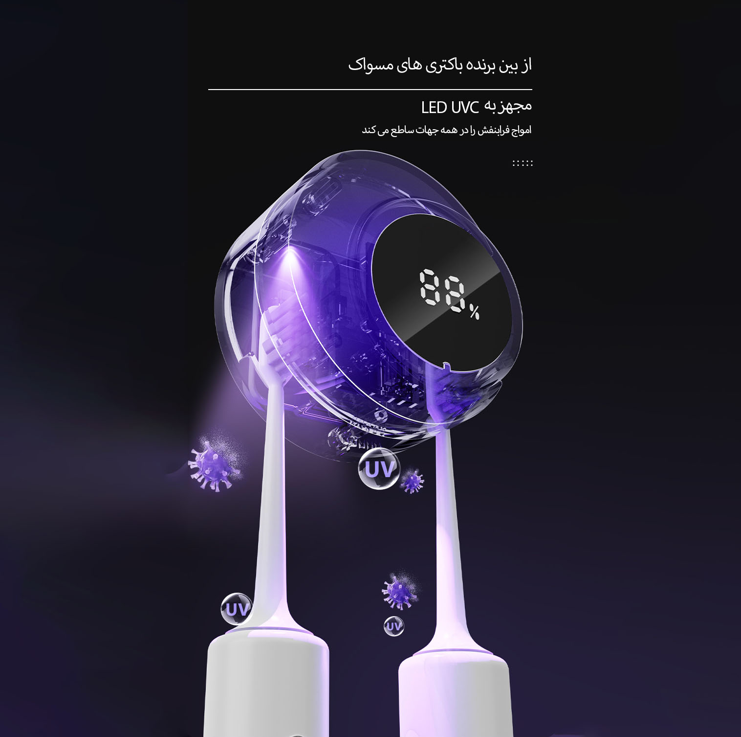 نگهدارنده هوشمند مسواک مدل Sterilizer YG-S02
