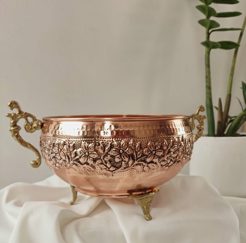 آجیل خوری مسی مدل اطلس کد  ZH434.3