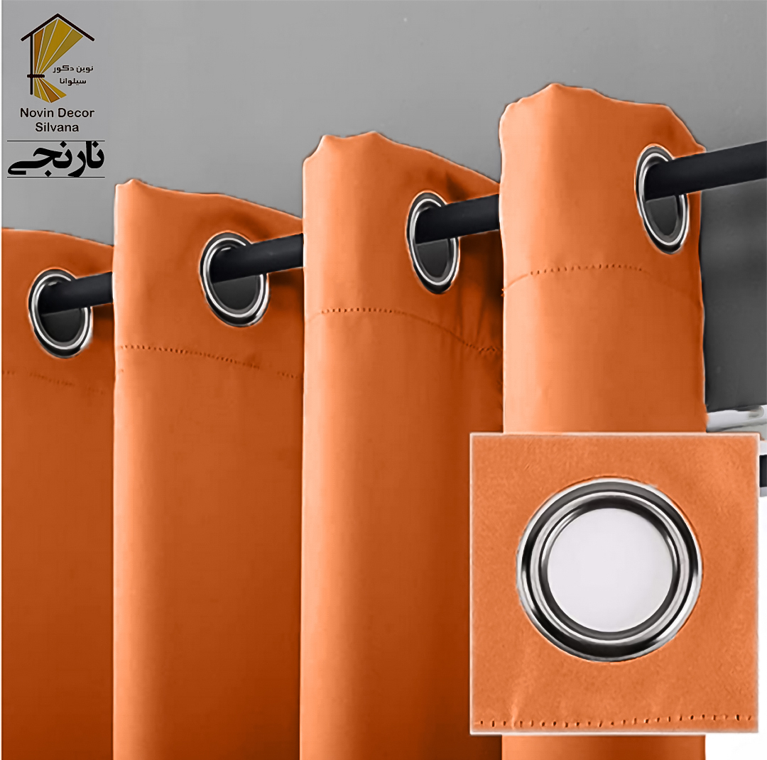 پرده نوین دکور سیلوانا مدل کتان NY31 سایز 280x140 سانتی‌متر