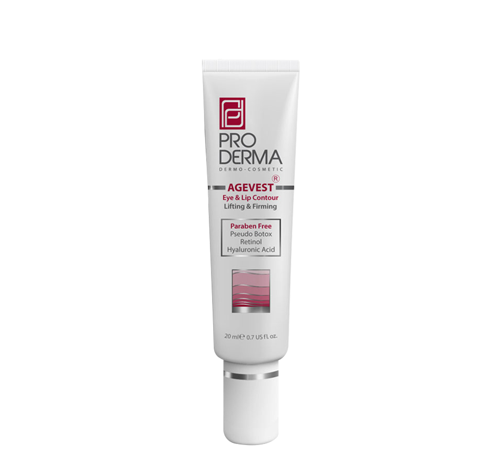 کرم ضد چروک دور چشم و دور لب پرودرما (Proderma) مدل Agevest حجم 20 میلی‌لیتر