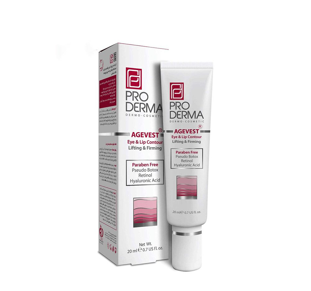 کرم ضد چروک دور چشم و دور لب پرودرما (Proderma) مدل Agevest حجم 20 میلیلیتر