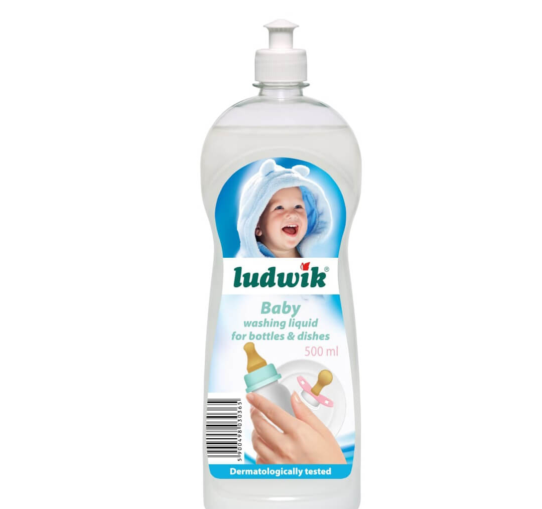 مایع استریل ظروف کودک لودویک (Ludwik) حجم 500 میلی لیتر