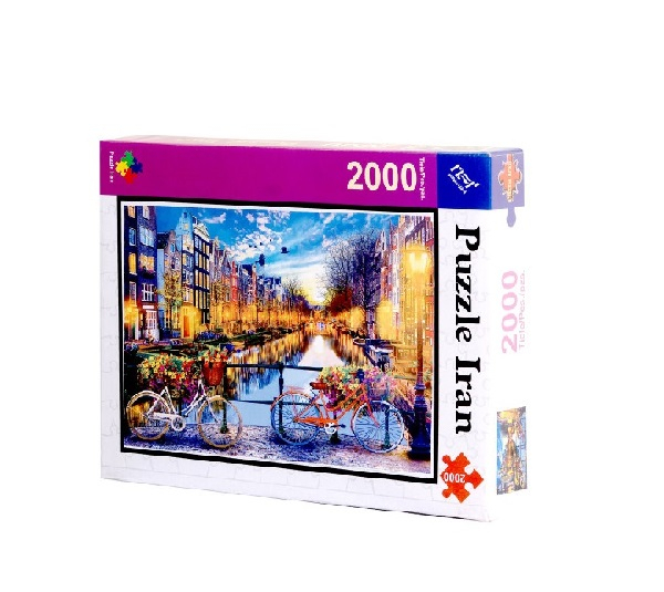 پازل 2000 تکه پازل ایران (Puzzle Iran) طرح دوچرخه و رودخانه