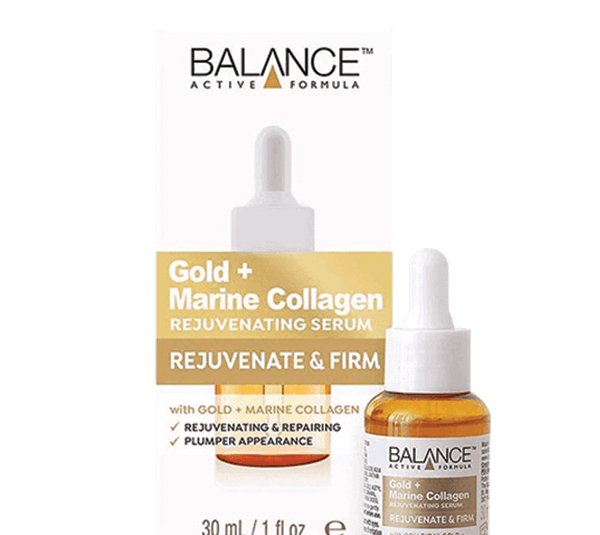 سرم ضد چروک بالانس مدل Gold + Marine Collagen حجم 30 میلی‌لیتر