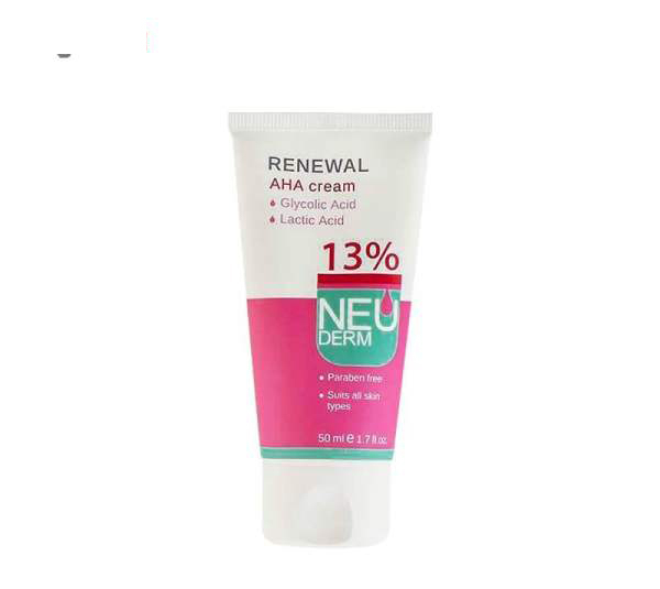کرم لایه بردار نیودرم (Neuderm) مدل Renewal AHA 13% حجم 50 میلی‌لیتر