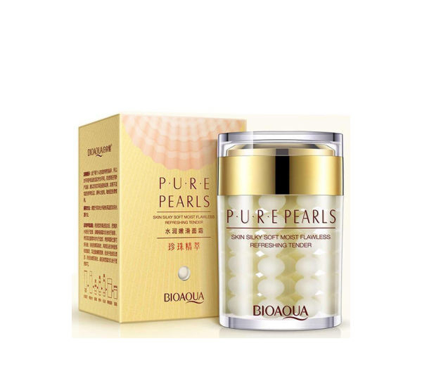کرم شب ضد چروک بایوآکوا (BioAqua) مدل Pure Pearls حجم 60 میلی‌‌ لیتر
