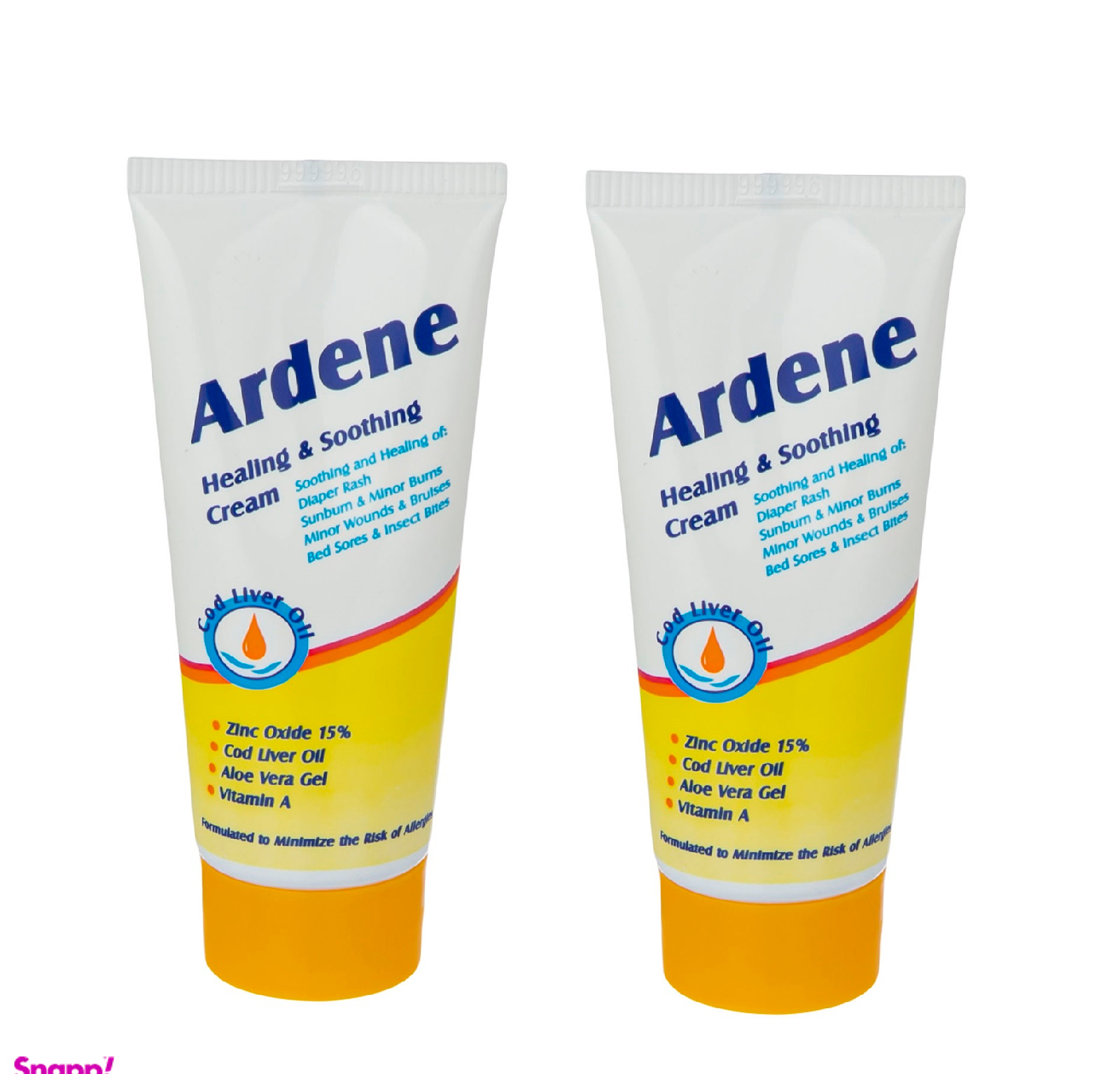 کرم سوختگی آردن (Ardene) حاوی زینک اکساید و روغن کبد ماهی حجم 50 میلی‌ لیتر مجموعه 2 عددی