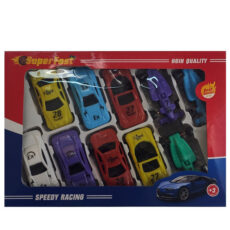 ماشین بازی سوپر فست مدل speedy racing مجموعه 10 عددی