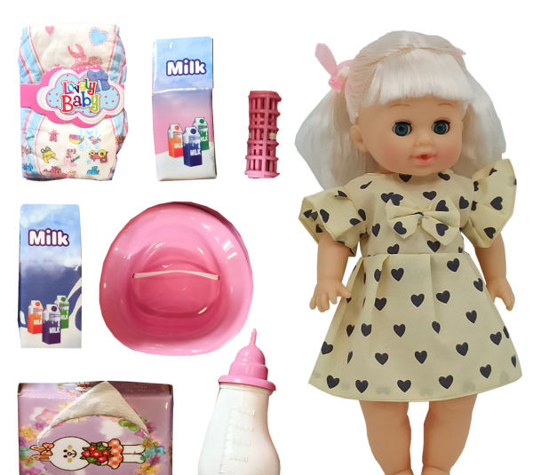 عروسک مدل LOVELY BABY NO.9099 کد 10022مجموعه 8 عددی