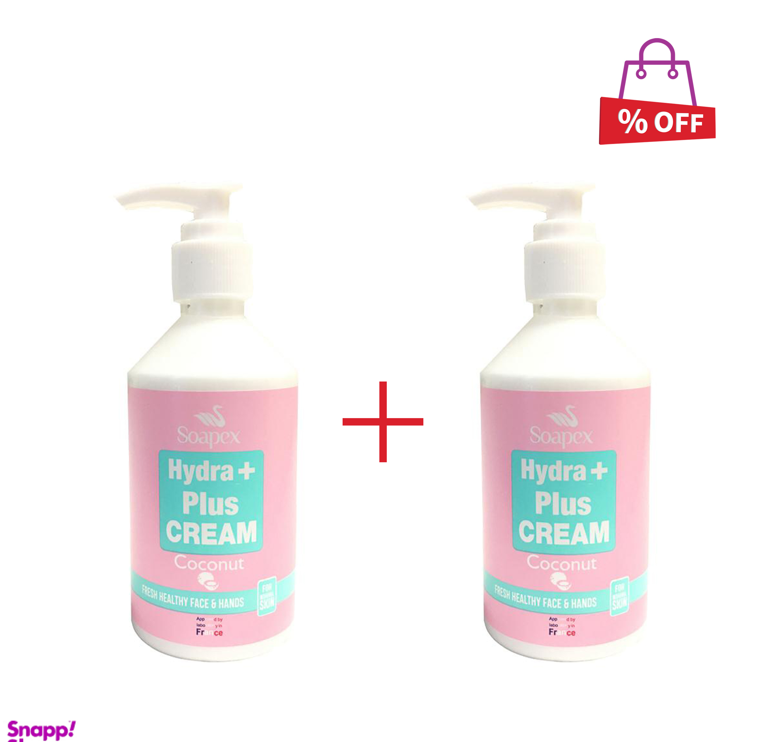 کرم مرطوب کننده سوپکس (Soapex) مدل Coconut حجم 250 میلی‌لیتر مجموعه 2 عددی