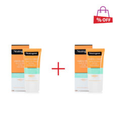کرم مرطوب کننده نوتروژینا (Neutrogena) مدل Visibly Clear Oil Free مناسب پوست چرب و مستعد جوش حجم 50 میلی لیتر پک 2 عددی