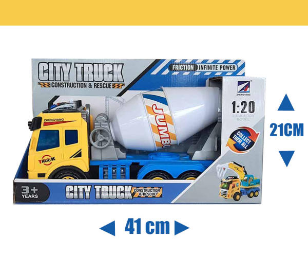 ماشین بازی طرح کامیون میکسر مدل City Truck