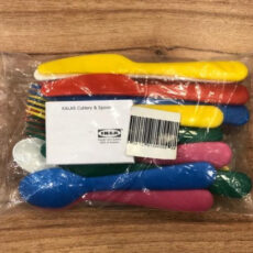 ست قاشق چنگال و چاقو کودک ایکیا (Ikea) کد 19197 بسته 18 عددی