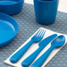 ست قاشق چنگال و چاقو کودک ایکیا (Ikea) کد 19197 بسته 18 عددی