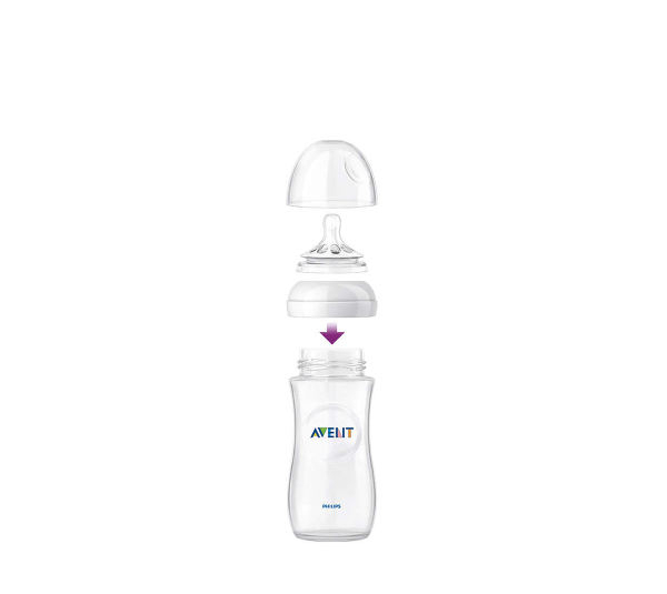 شیشه شیر اونت (Avent) مدل SCF033 ظرفیت 260 میلی لیتر بسته 2 عددی
