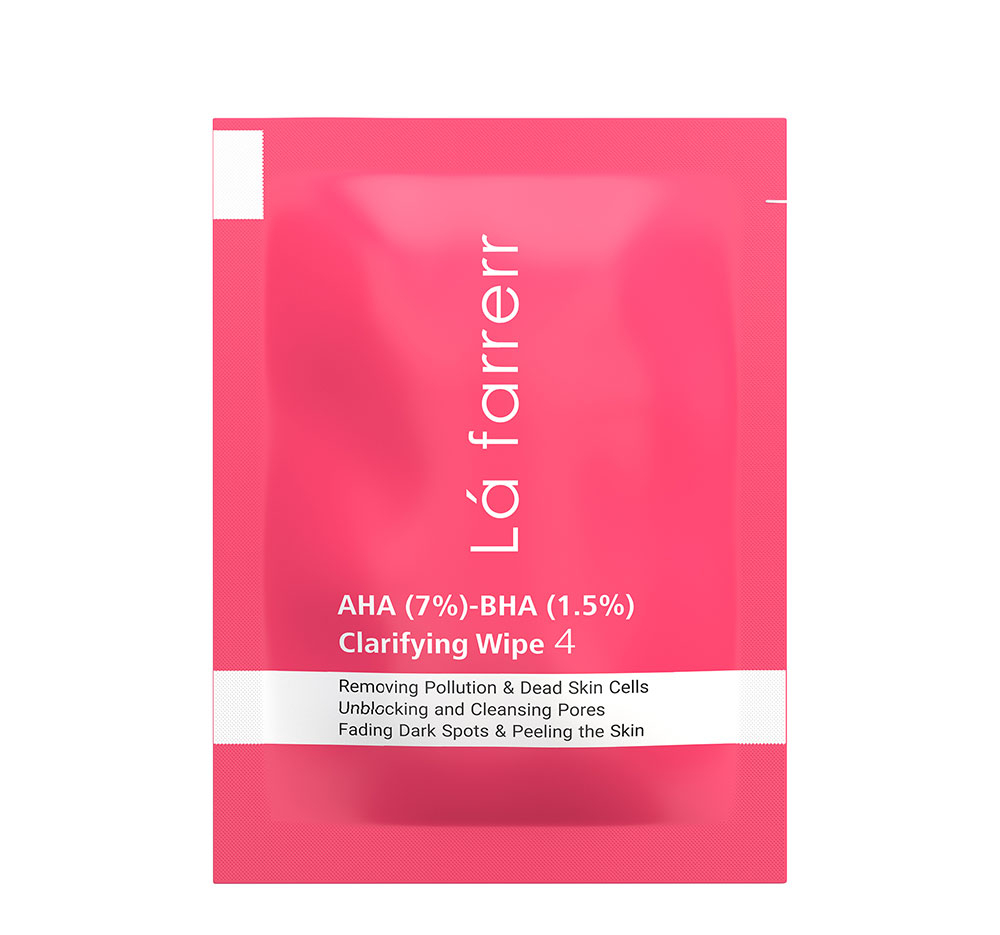 پد پاکسازی کننده و لایه بردار پوست لافارر مدل شماره 4 حاوی %1.5 AHA 7% و BHA بسته 30 عددی