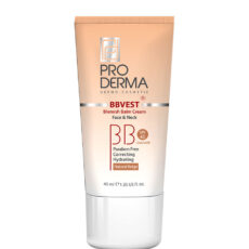 کرم مرطوب کننده پرودرما (Proderma) با SPF40 مناسب پوست چرب و جوش دار رنگ بژ طبیعی حجم 40 میلی لیتر