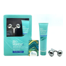 کیت کرم ماساژ بایومارین (Biomarine) مناسب صورت و گردن همراه با ماساژ رولر