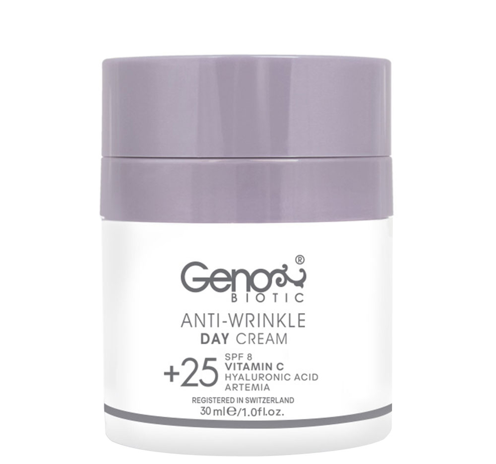 کرم روز ضد چروک ژنو (Geno) مخصوص سنین بالای 25 سال حجم 30 میلی لیتر