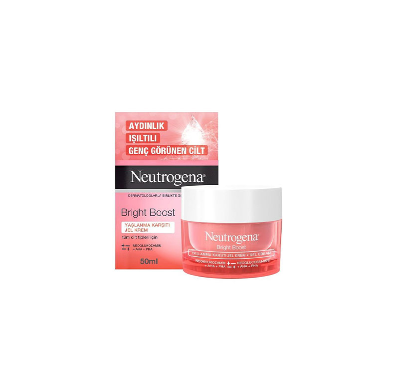 ژل کرم ضد لک نیتروژنا (Neutrogena) مدل Bright Boost حاوی ویتامین C حجم 50 میلی لیتر