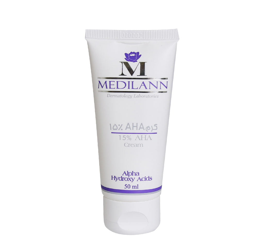 کرم لایه بردار مدیلن (Medilan) مدل Aha 15% مناسب انواع پوست حجم 50 میلی لیتر