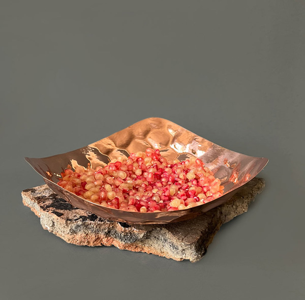 میوه خوری مسی مدل بدون پایه مدرن کد ZH341.1