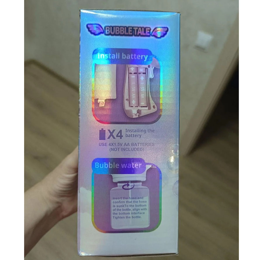 حباب ساز مدل تفنگی چراغدار طرح اسب تک شاخ کد 25-333