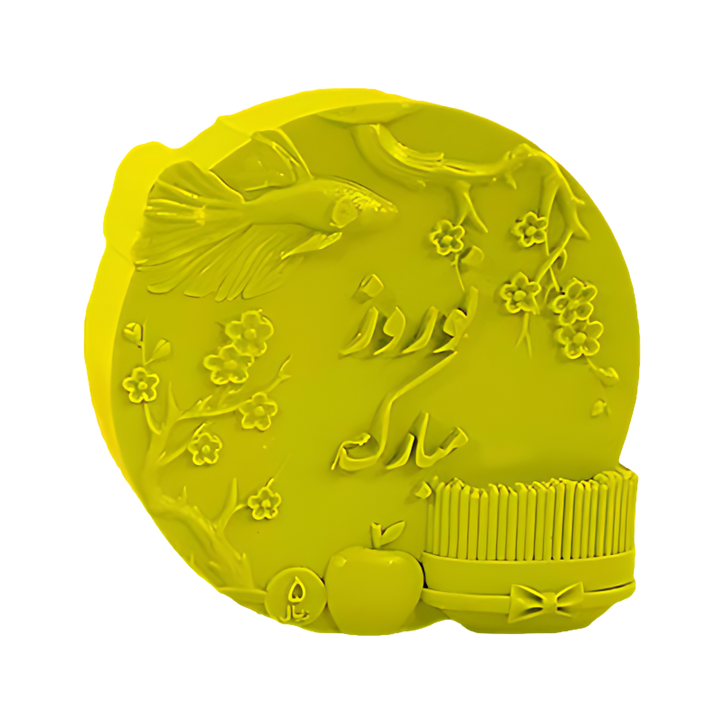 قالب شمع مدل استند سکه هفت سین طرح نوروز مبارک کد C 10CM