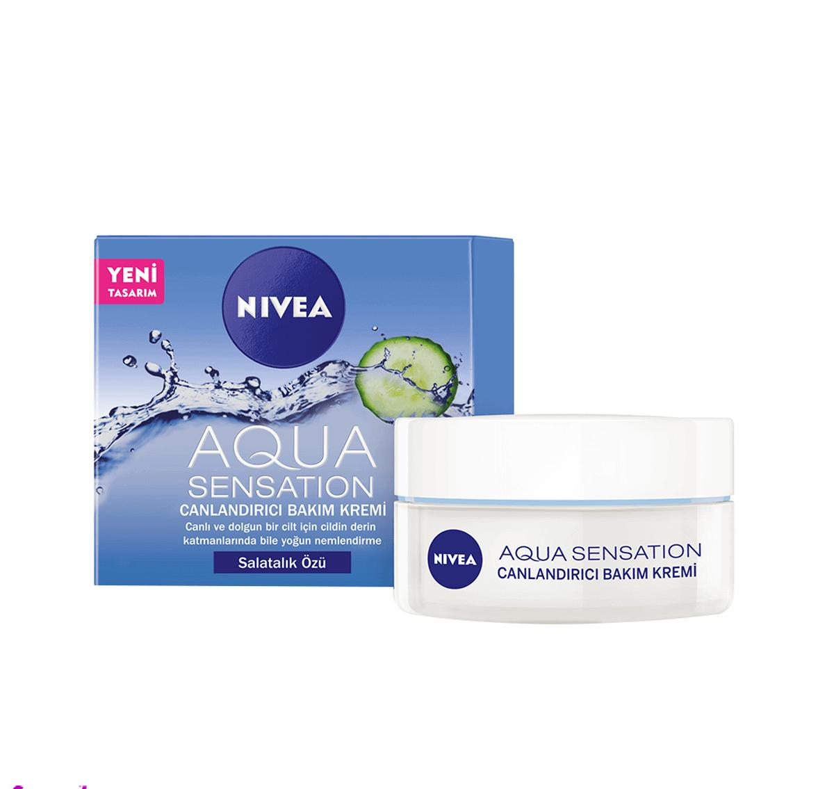 کرم مرطوب کننده نیوآ (Nivea) آکوا مدل AQUA SENSATION حجم 50 میلی لیتر