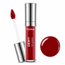 لیپ گلاس براق فلورمار مدل Dewy Glaze شماره 09 رنگ قرمز گیلاسی
