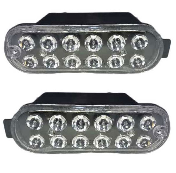 چراغ داخل سپر خودرو چیکال مدل P-2018-SMD مناسب برای پراید بسته 2 عددی