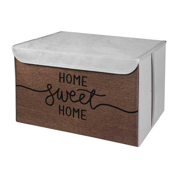 باکس لباس و نظم دهنده طرح لینن مدل HOME SWEET HOME کد S2